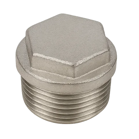 Заглушка никелированная латунная Ду 32 1 1/4" НР