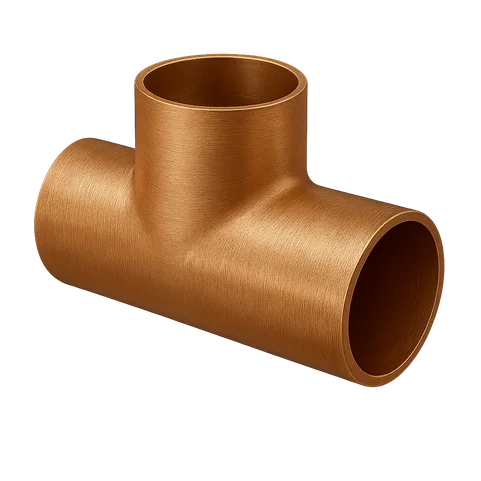 Тройник медный с направленным отводом 16 мм М1р ГОСТ 32590-2013